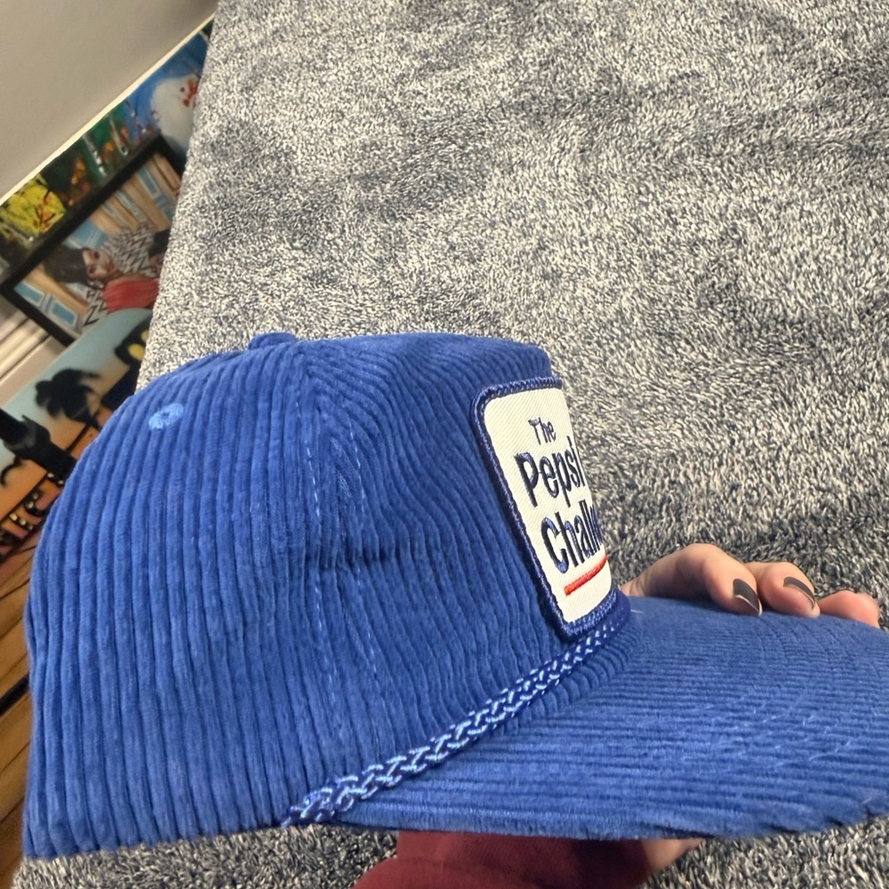 Vintage Pepsi Challenge  Blue Corduroy SnapBack H6 - Picture 5 of 9